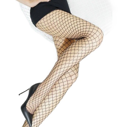 Rajstopy ANNES ANGELINA Kabaretki Duże Oczka