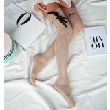 Zakolanówki Bawełniane MILENA WARKOCZ ze wstążką do wiązania