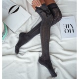 Zakolanówki Bawełniane MILENA WARKOCZ ze wstążką do wiązania