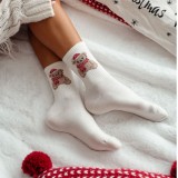 Skarpety Damskie MILENA ŚWIĄTECZNE Wzorzyste 