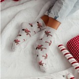 Skarpety Damskie MILENA ŚWIĄTECZNE Wzorzyste 