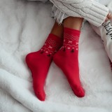 Skarpety Damskie MILENA ŚWIĄTECZNE Wzorzyste 