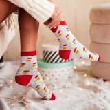 Skarpety Damskie MILENA ŚWIĄTECZNE Wzorzyste 