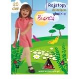 Rajstopy Dziecięce INEZ  BIANCA Gładkie 20 Den