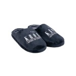 Kapcie Męskie YOCLUB Czarne Twój Król Gotowy Do Zabawy