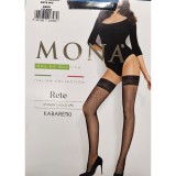 Pończochy Kabaretki MONA RETE  Małe Oczko 