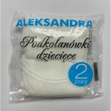 Podkolanówki Dziewczęce  ALEKSANDRA Elastyczne Z Falbanką 2 Pary