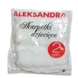 Skarpetki Dziewczęce ALEKSANDRA Elastyczne Z Falbanką 2 pary